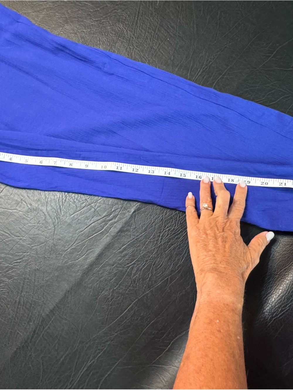 Boden Cobalt Blue Embroidered Wide-Leg Jumpsuit - Picture 5 of 11